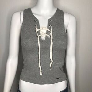 Tie Up Grey Tank